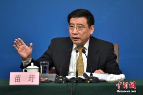 資料圖:苗圩。<a target='_blank' href='http://www.chinanews.com/'>中新社</a>記者金碩攝