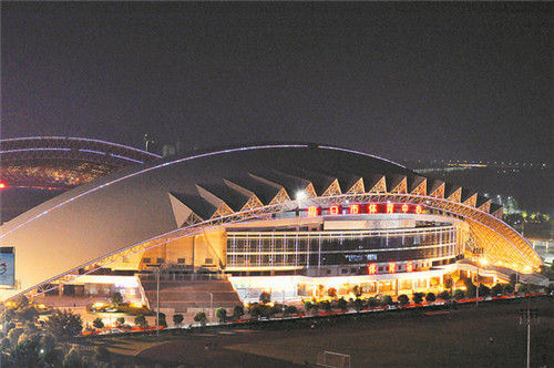 東新區(qū)夜色璀璨，如詩如畫