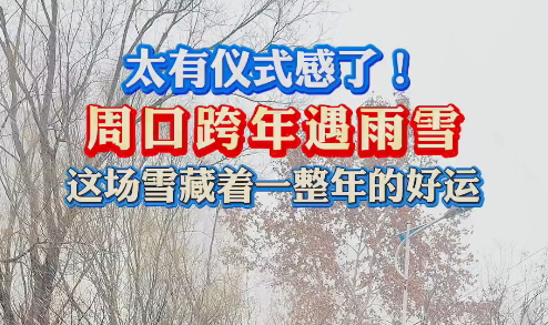 太有儀式感了！周口跨年遇雨雪 這場雪藏著一整年的好運