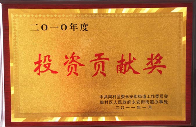 投資貢獻獎